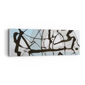 Lærredstryk - Billede på lærred - Ikke desto mindre blå - 90x30 cm