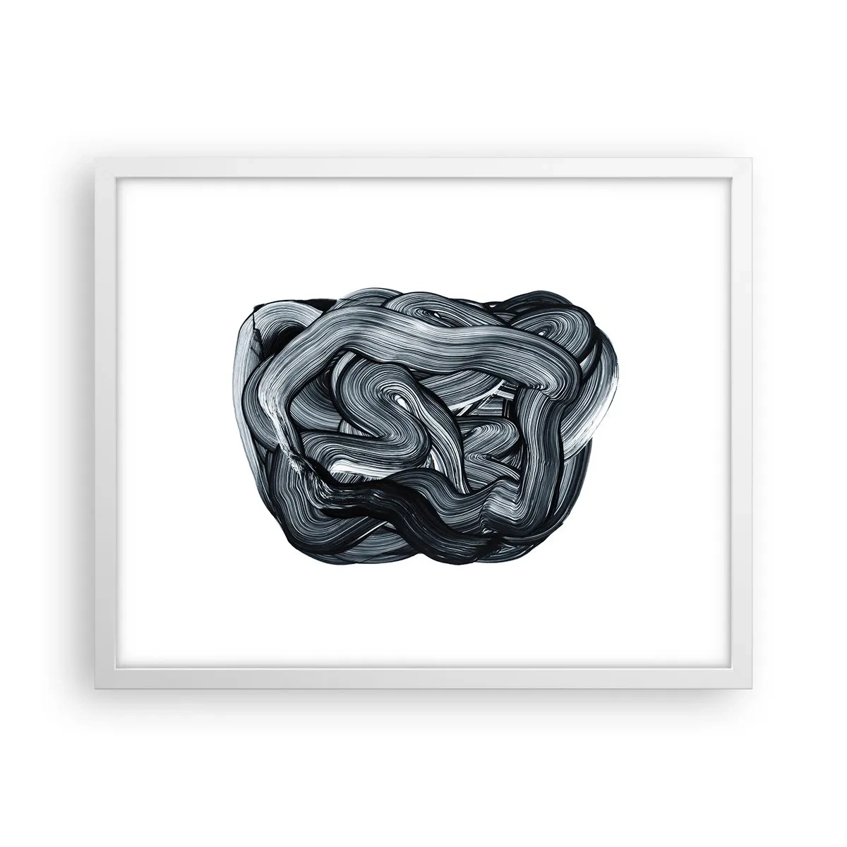 Plakat i hvid ramme - Så enkelt er det ikke - 50x40 cm