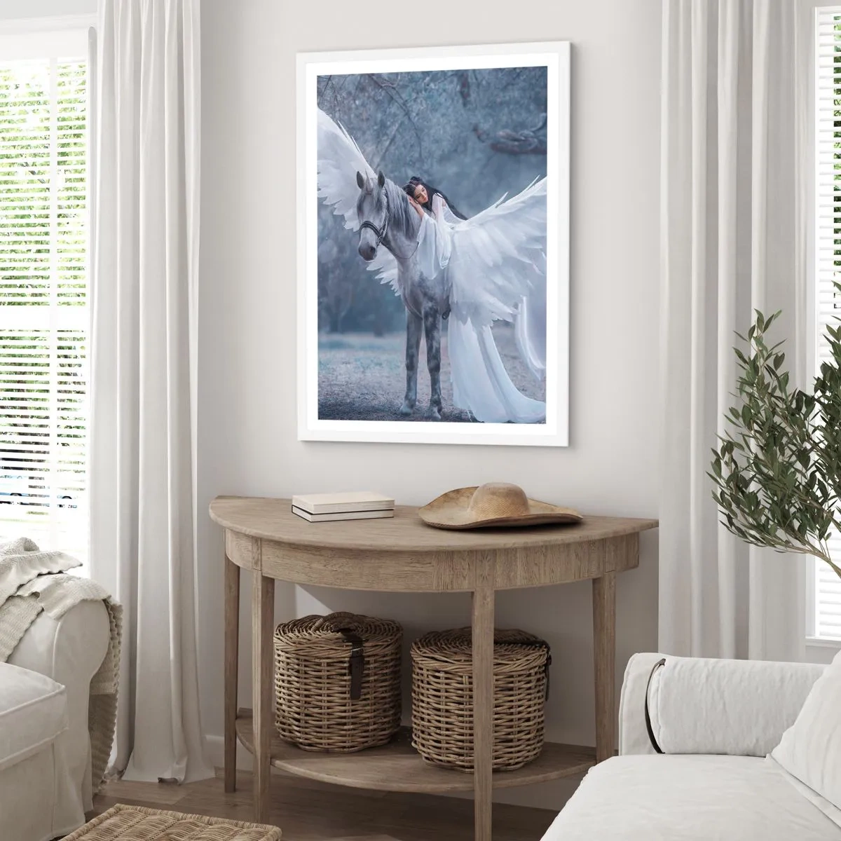 Plakat i hvid ramme - Inspireret øjeblik - 30x40 cm