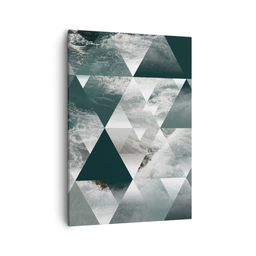 Lærredstryk - Billede på lærred - Et krystalperspektiv - 50x70 cm