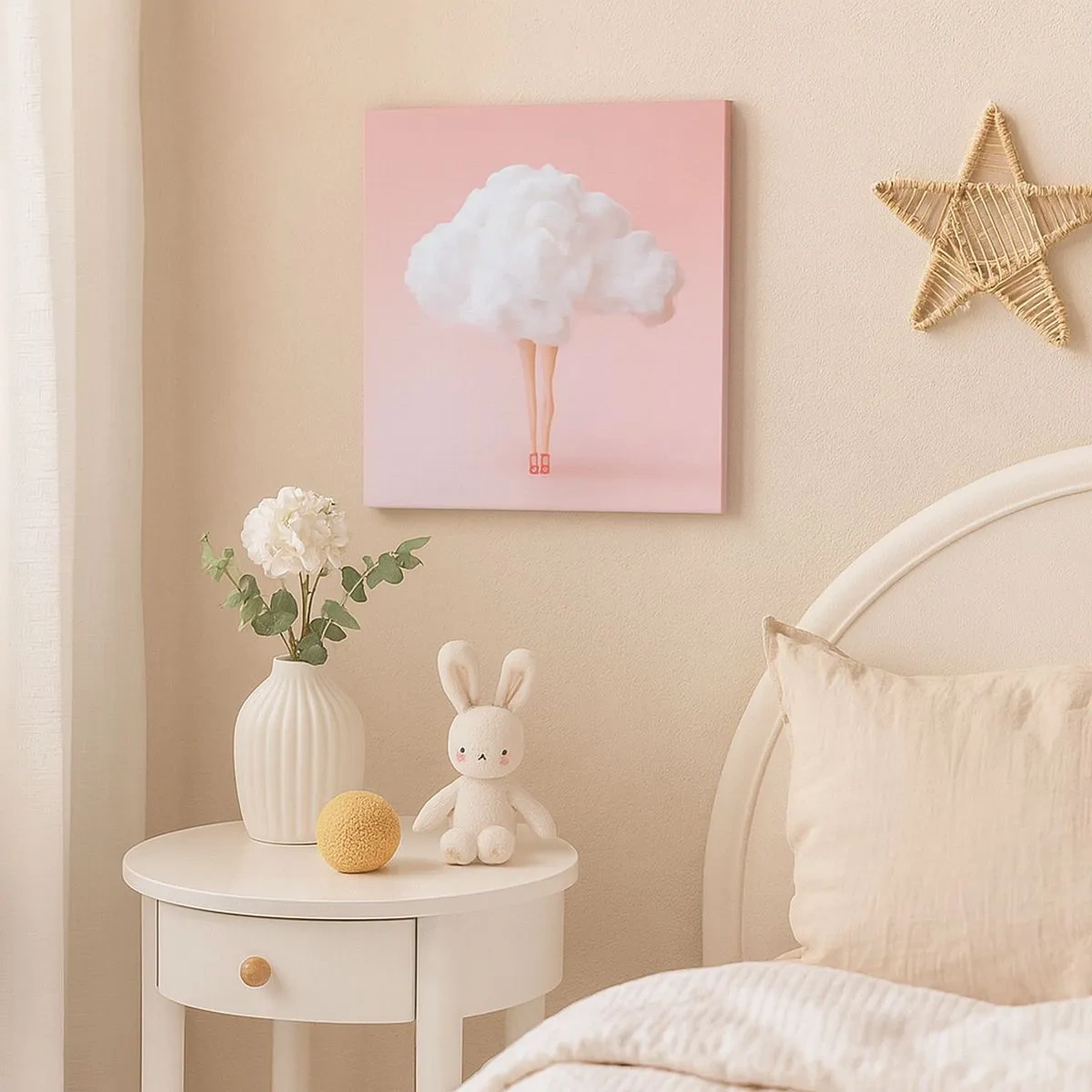 Lærredstryk - Billede på lærred - Et sødt løfte - 30x30 cm