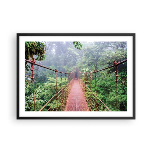 Plakat i sort ramme - Ophængt over kronerne - 70x50 cm