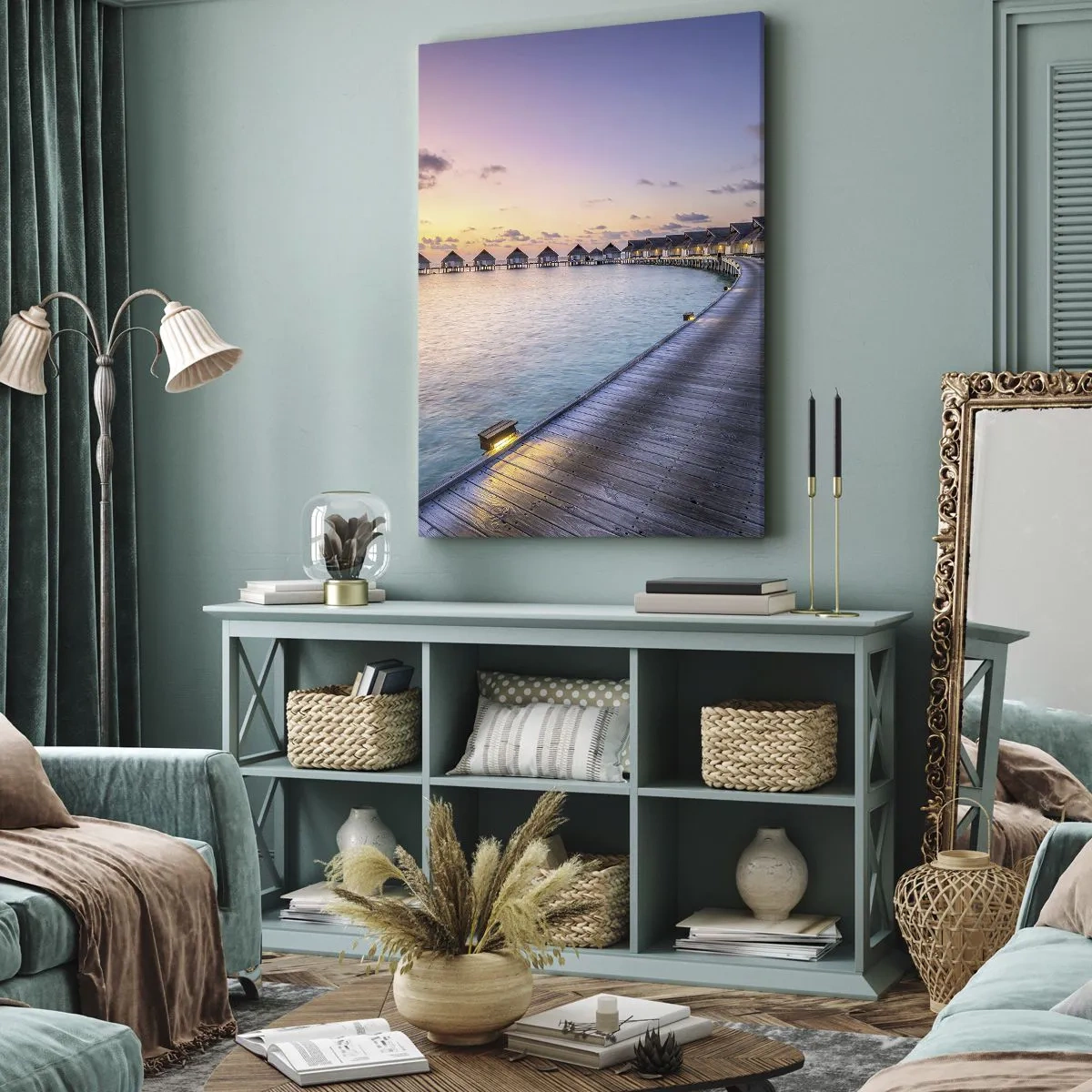 Lærredstryk - Billede på lærred - Ferie - tilbage til kilden - 50x70 cm
