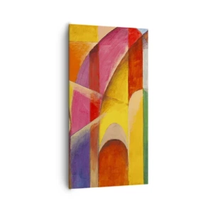 Lærredstryk - Billede på lærred - Solens katedral - 65x120 cm