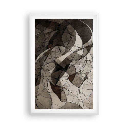 Plakat i hvid ramme - Cirkulation af jordens farver - 61x91 cm