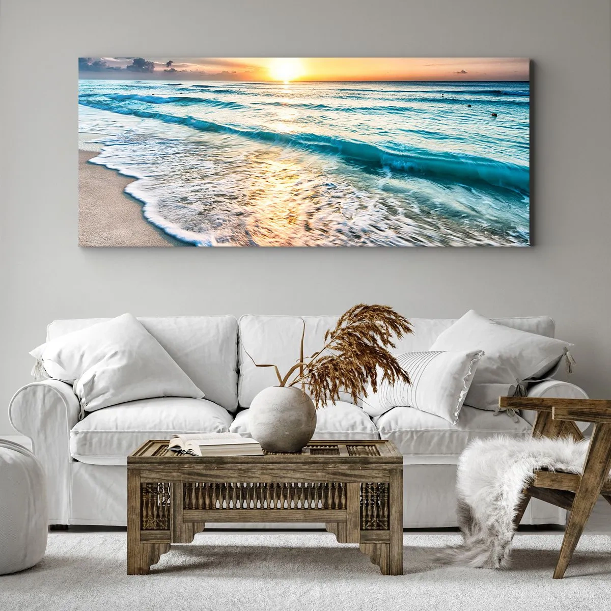Lærredstryk - Billede på lærred - Et synspunkt, der er værd at have - 140x50 cm