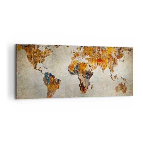 Lærredstryk - Billede på lærred - En virkelig stor verden - 100x40 cm