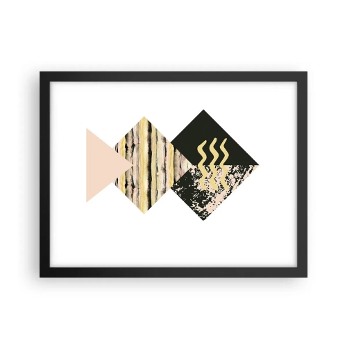 Plakat i sort ramme - Ikke så simpelt - 40x30 cm