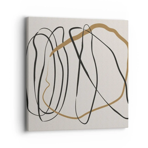 Lærredstryk - Billede på lærred - Komposition - dans i besiddelse - 40x40 cm