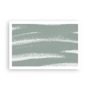 Plakat - Abstraktion i vinterstemning - 91x61 cm