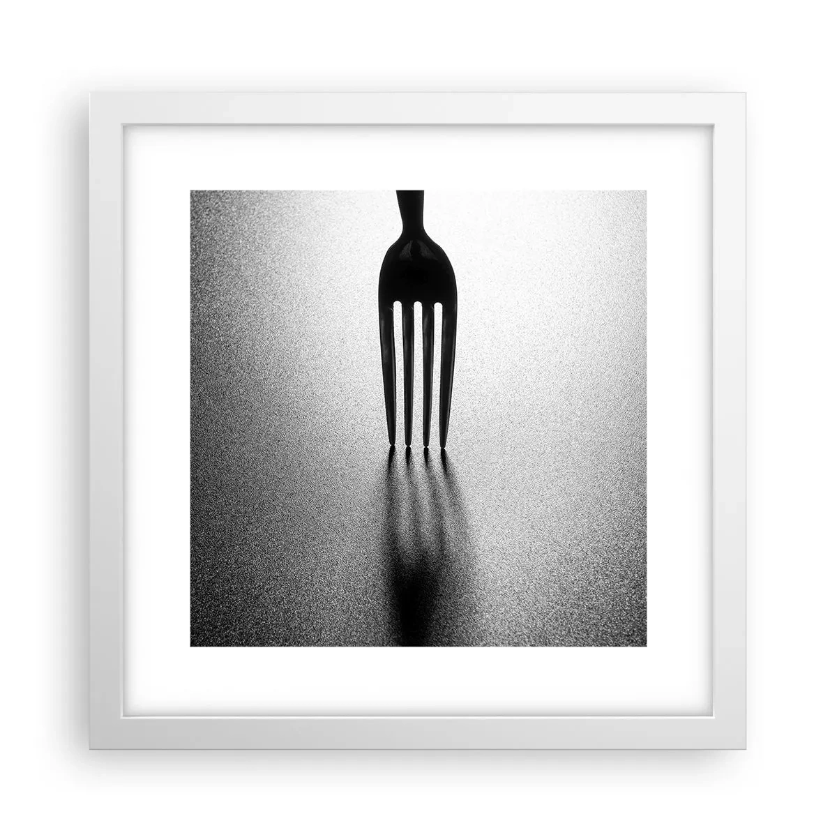 Plakat i hvid ramme - Lys og skygge - 30x30 cm