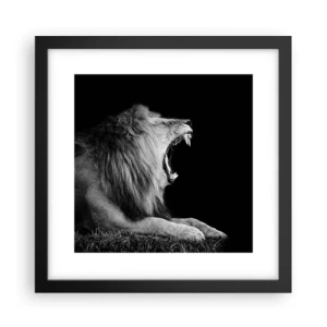 Plakat i sort ramme - Uden tvivl - 30x30 cm