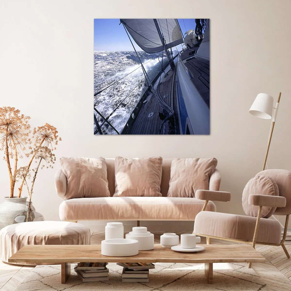 Lærredstryk - Billede på lærred - Jeg ved, hvad det vil sige at være en fugl - 60x60 cm