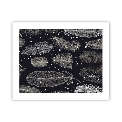 Plakat - Fjerede blonder - 50x40 cm