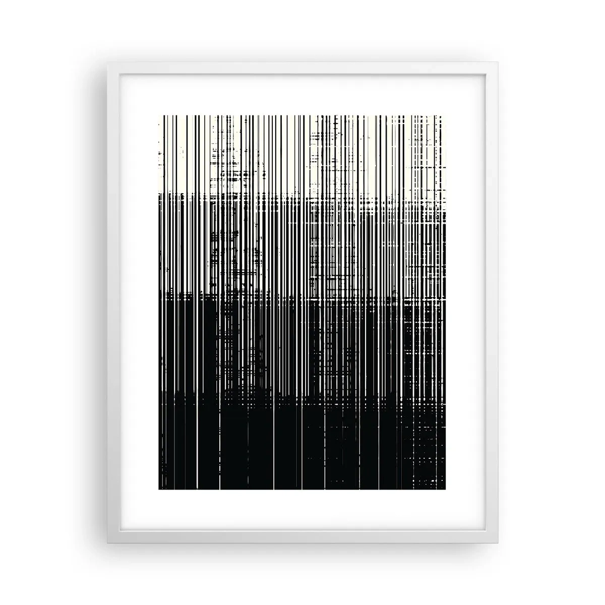 Plakat i hvid ramme - Bølger og vibrationer - 40x50 cm