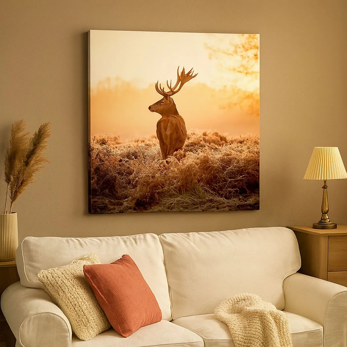 Lærredstryk - Billede på lærred - Herre på godset - 30x30 cm