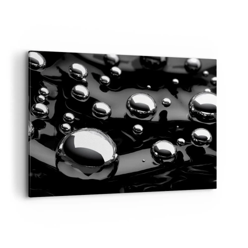 Lærredstryk - Billede på lærred - Fra de sorte dybder - 120x80 cm