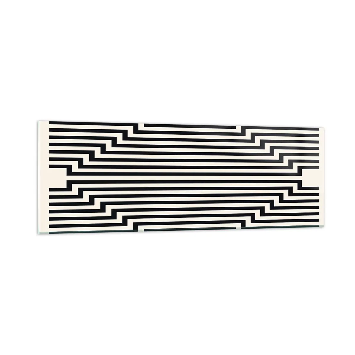 Billede på glas - Geometrisk illusion - 90x30 cm