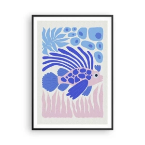 Plakat i sort ramme - I dit rette element - 70x100 cm