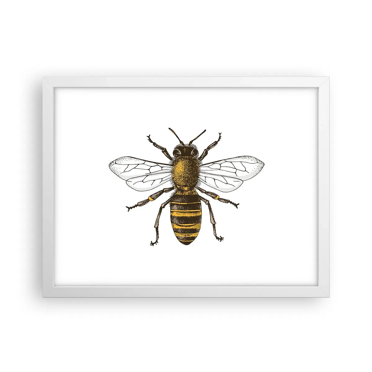 Plakat i hvid ramme - Smuk og god - 40x30 cm