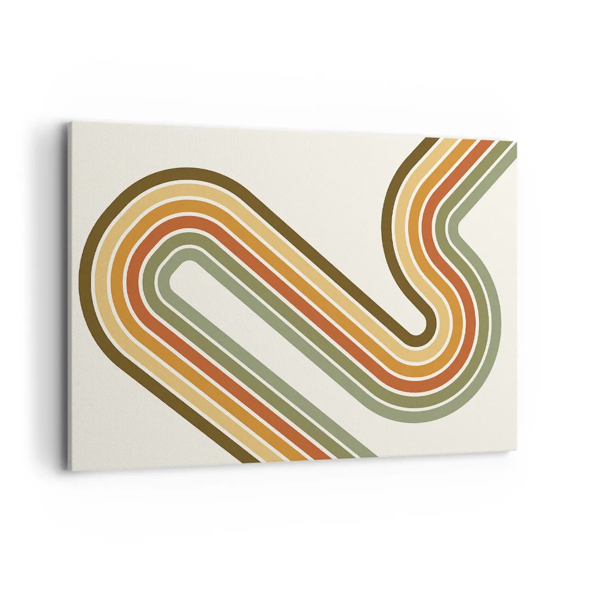 Lærredstryk - Billede på lærred - Zigzag til destinationen - 120x80 cm