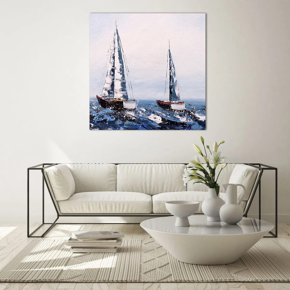 Billede på glas - Vindens broderskab - 60x60 cm