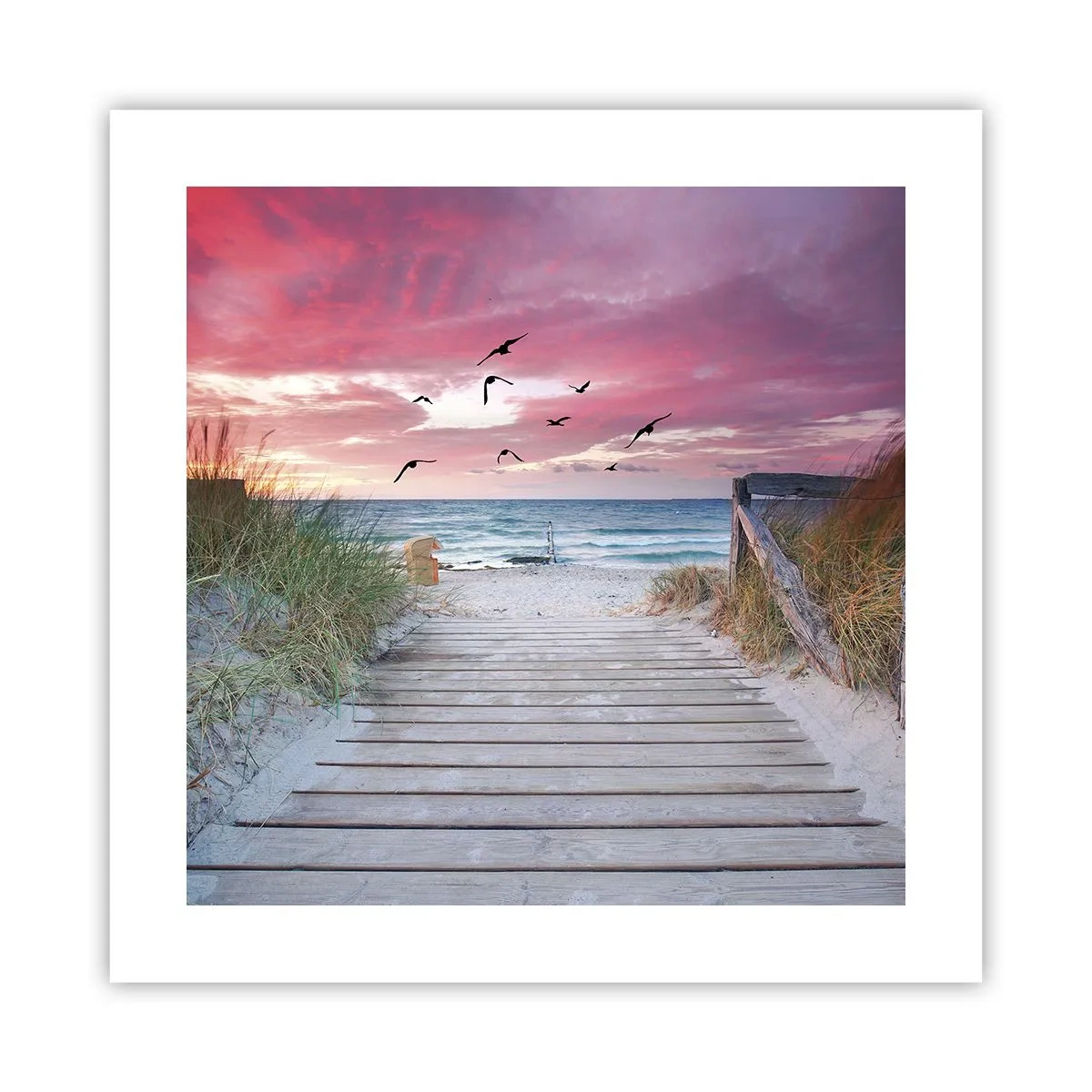 Plakat - Baltisk indtryk - 40x40 cm