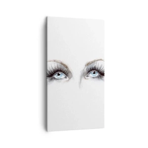 Lærredstryk - Billede på lærred - En engels øjne? - 45x80 cm