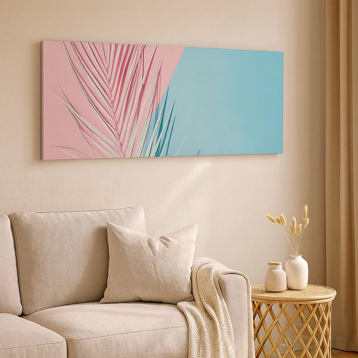 Lærredstryk - Billede på lærred - Tropisk indtryk - 100x40 cm