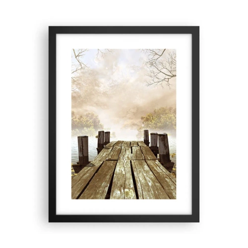 Plakat i sort ramme - Efterårets blide tristhed - 30x40 cm