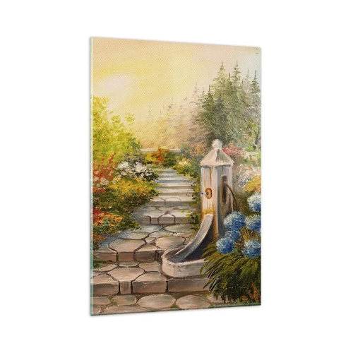 Billede på glas - I fuld blomstring - 80x120 cm