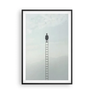 Plakat i sort ramme - Stig yderligere - 61x91 cm