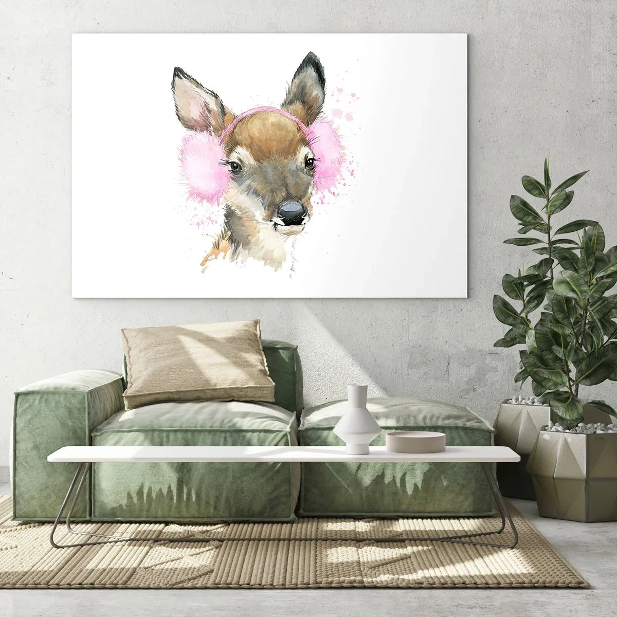 Billede på glas - Og frosten er ikke længere skræmmende - 120x80 cm