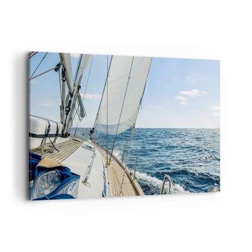 Lærredstryk - Billede på lærred - Ahoj , eventyr - 120x80 cm