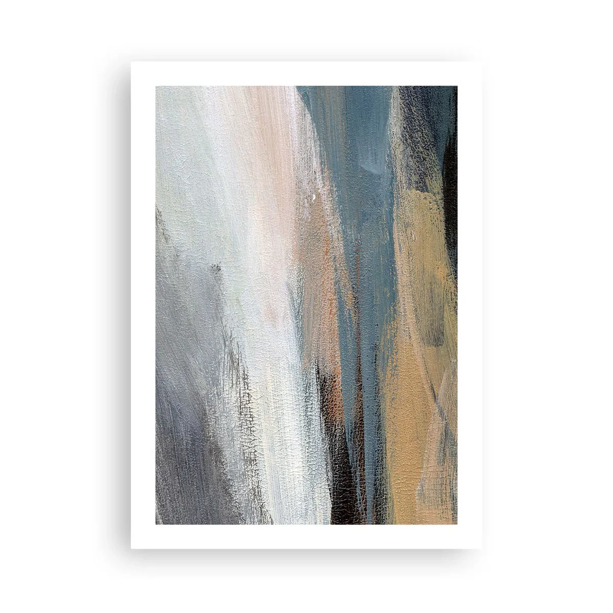 Plakat - Abstraktion: nordligt landskab - 50x70 cm