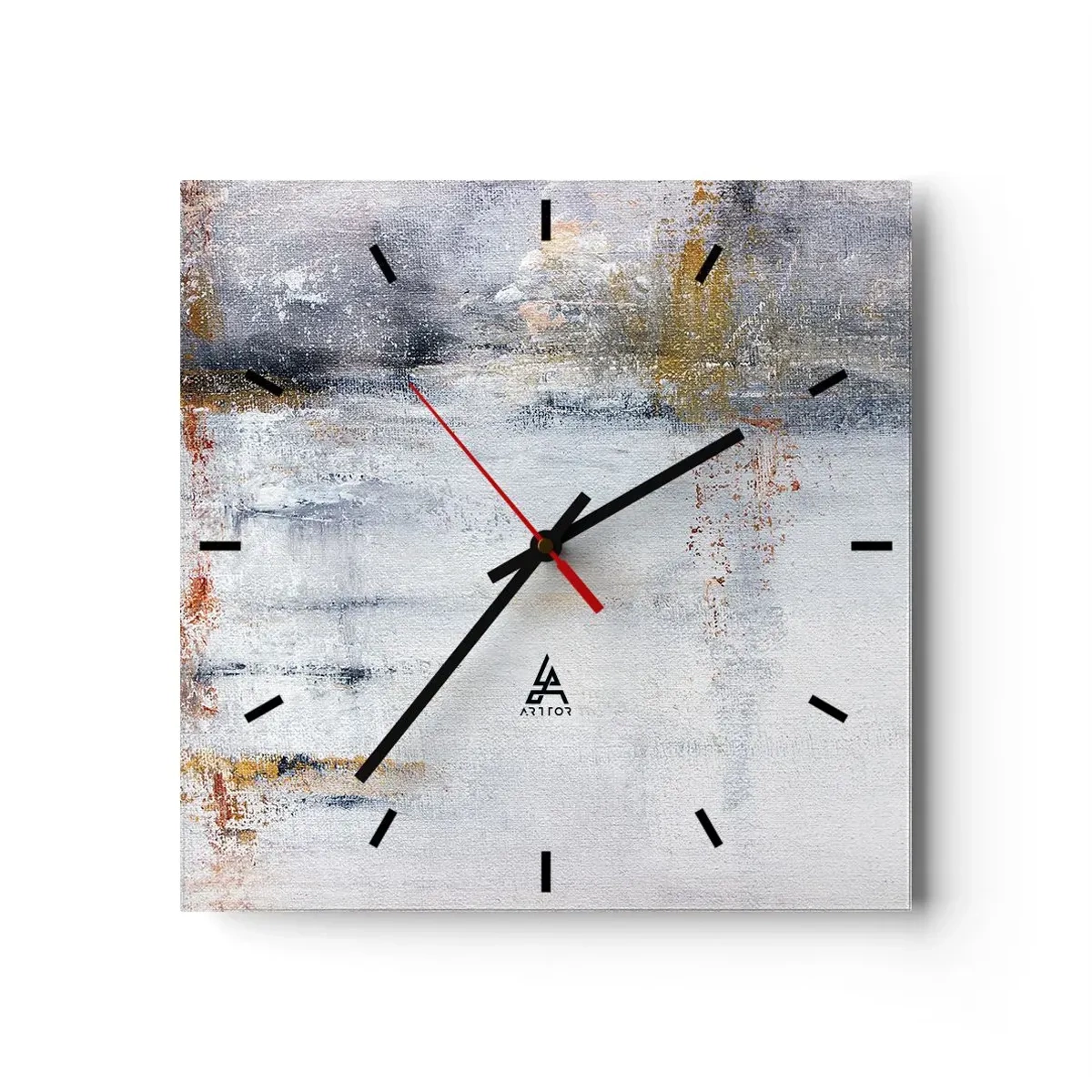 Vægur, Uret - Bag lufttæppet - 40x40 cm