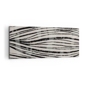 Lærredstryk - Billede på lærred - Et spild af linjer - 100x40 cm