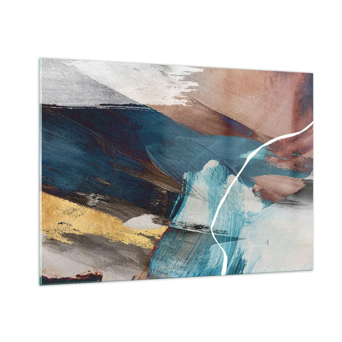 Billede på glas - Med flair og energi - 100x70 cm