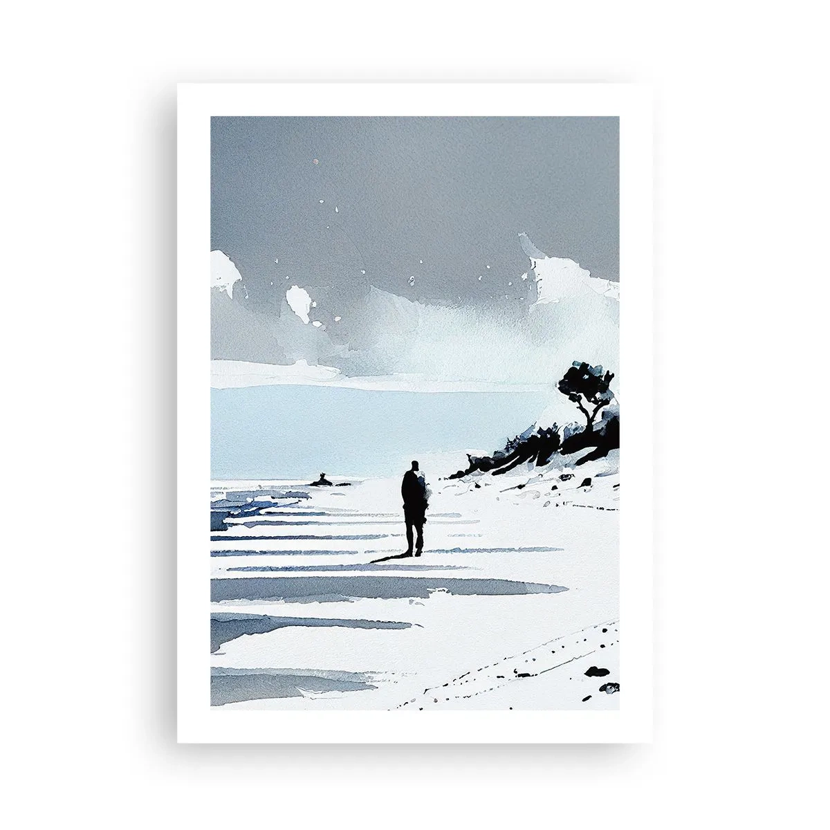 Plakat - Alene - 50x70 cm