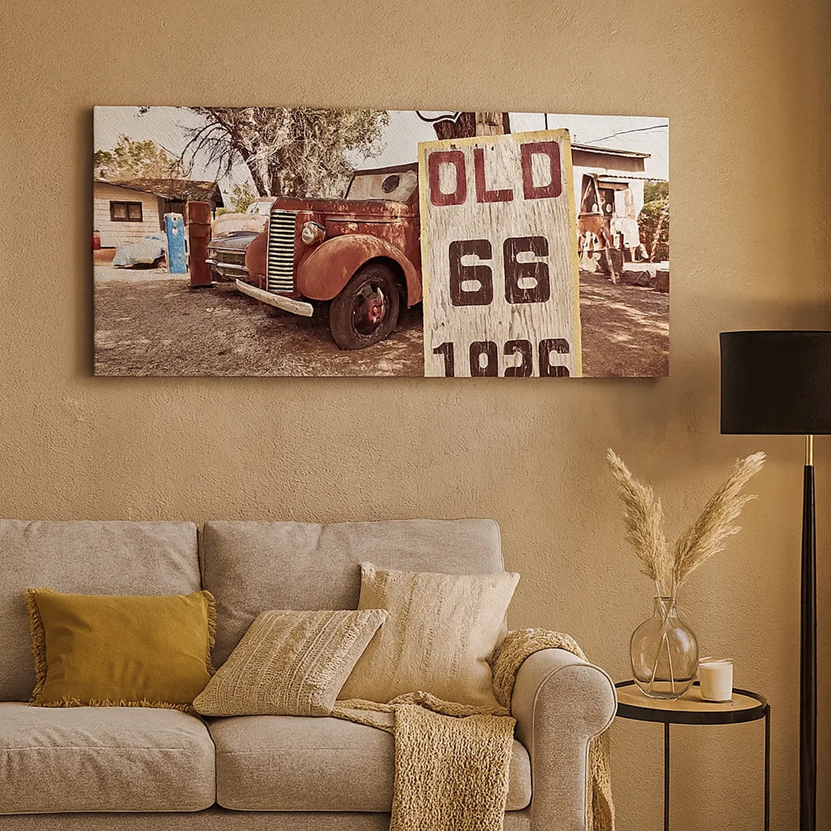 Lærredstryk - Billede på lærred - En legende om det amerikanske landskab - 30x30 cm