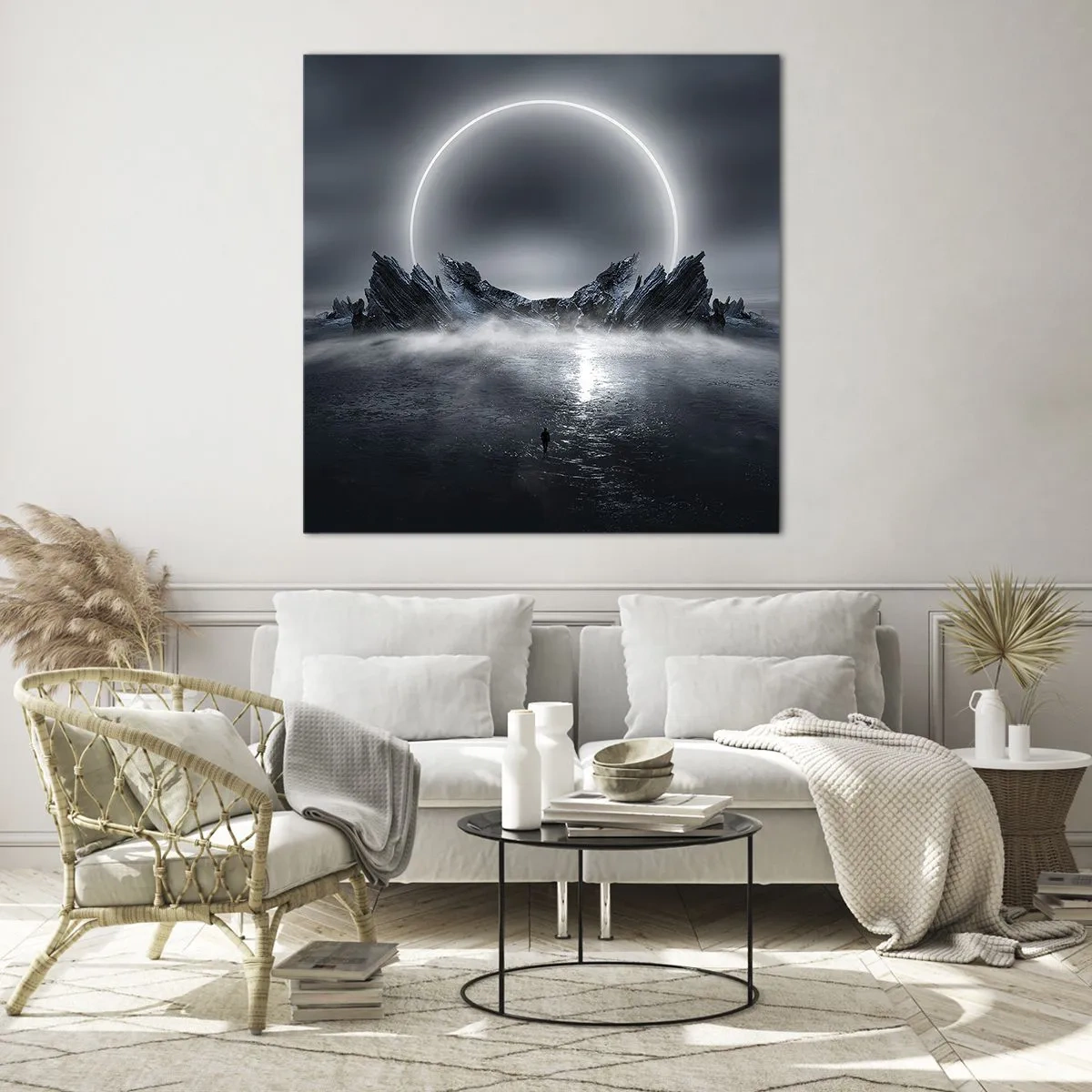 Billede på glas - En finale på en historie - 70x70 cm