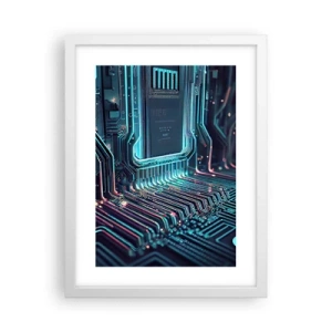 Plakat i hvid ramme - Jeg tror... - 30x40 cm