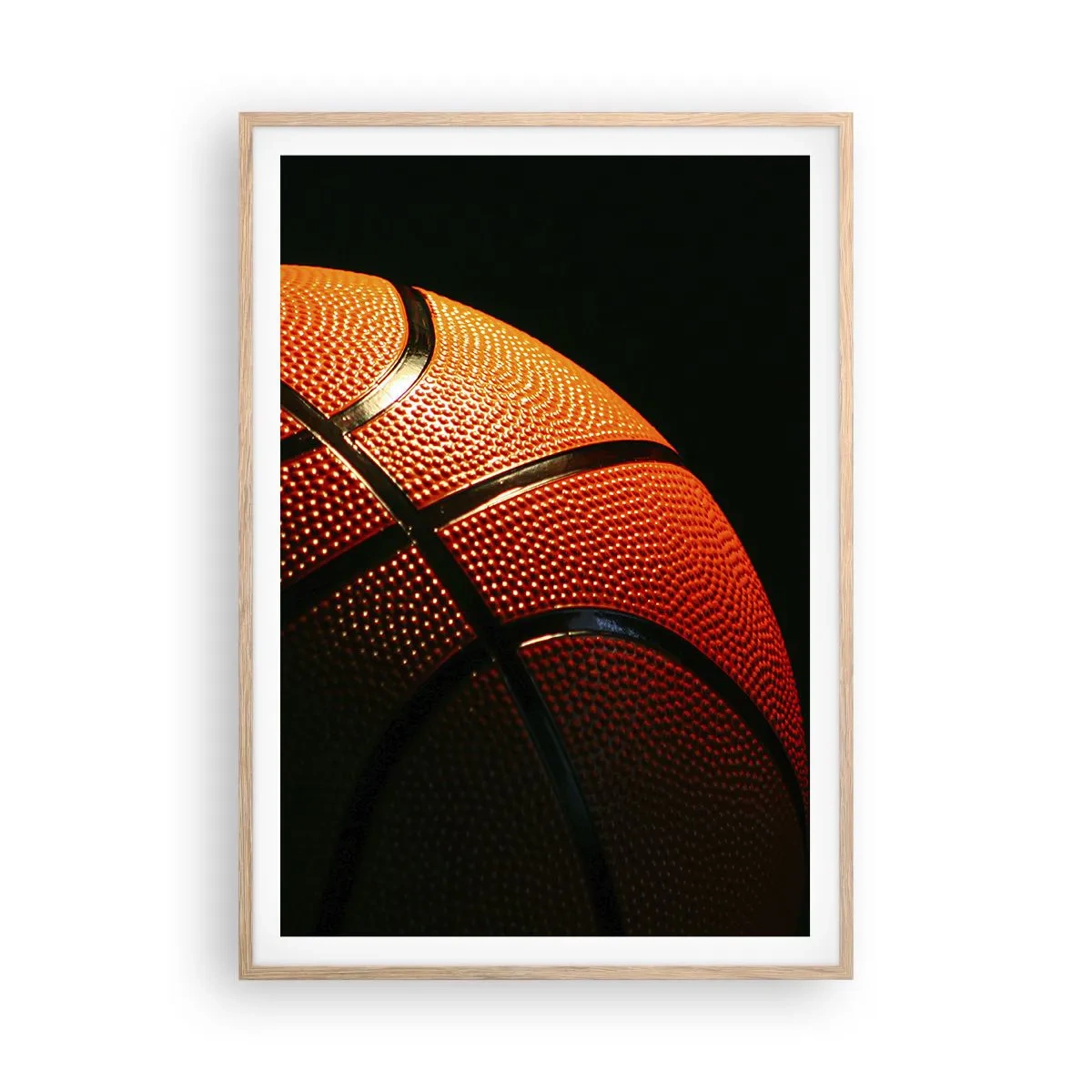 Plakat i ramme af lyst egetræ - Smuk som en planet - 70x100 cm