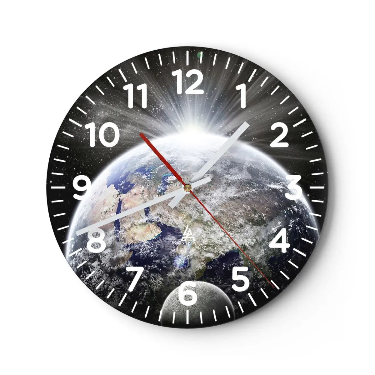 Vægur, Uret - I fuldt blus - 30x30 cm