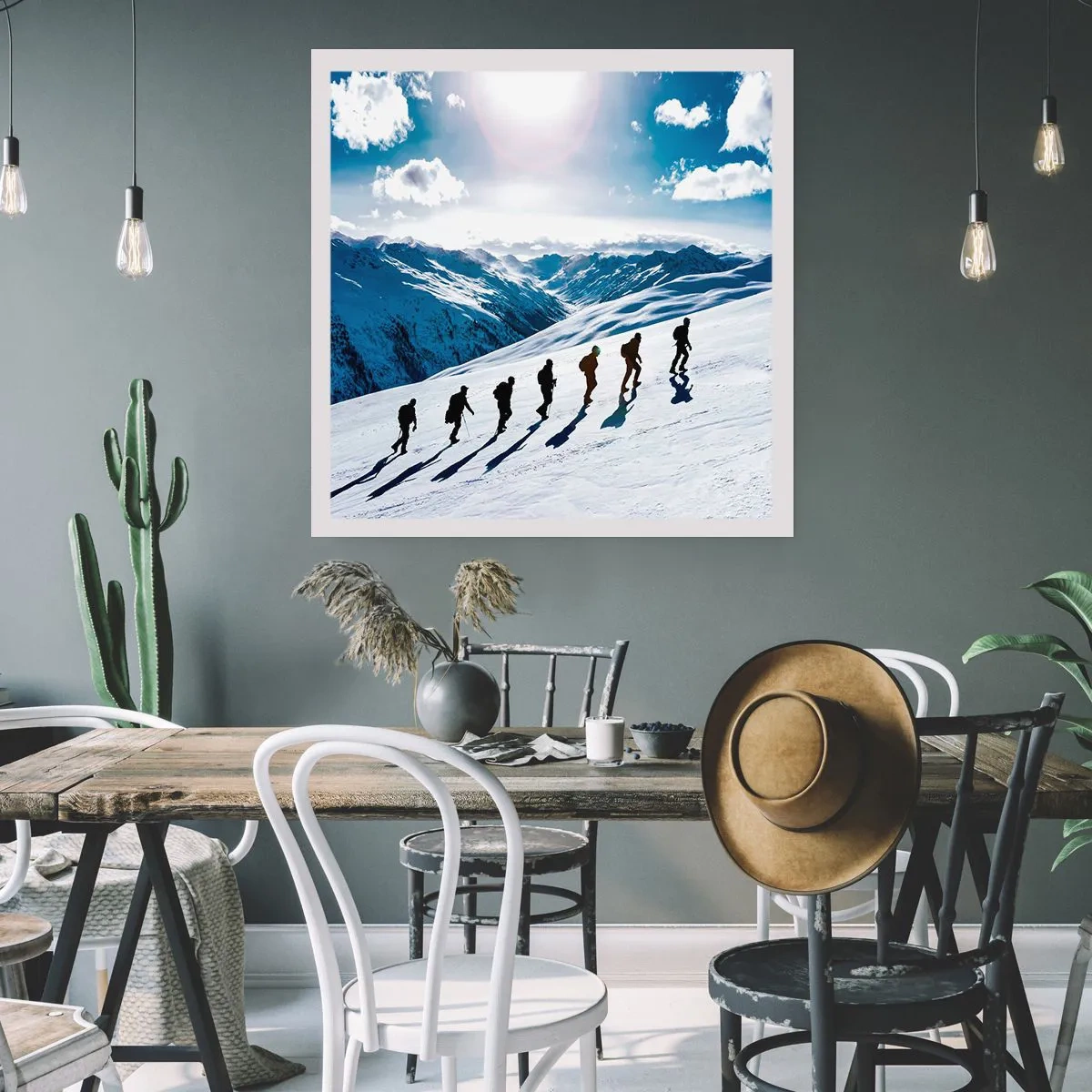 Plakat - Det vindende hold - 50x50 cm