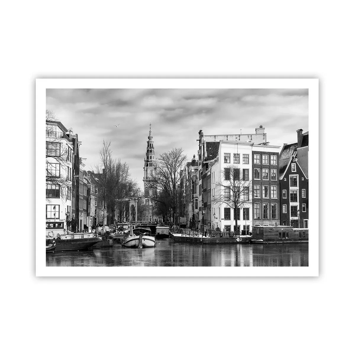 Plakat - Amsterdam stemning - 100x70 cm