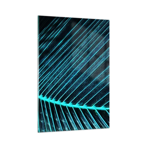 Billede på glas - Tekstur af grønt - 80x120 cm