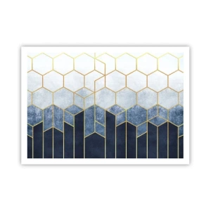 Plakat - Komposition i synkoperet rytme - 100x70 cm