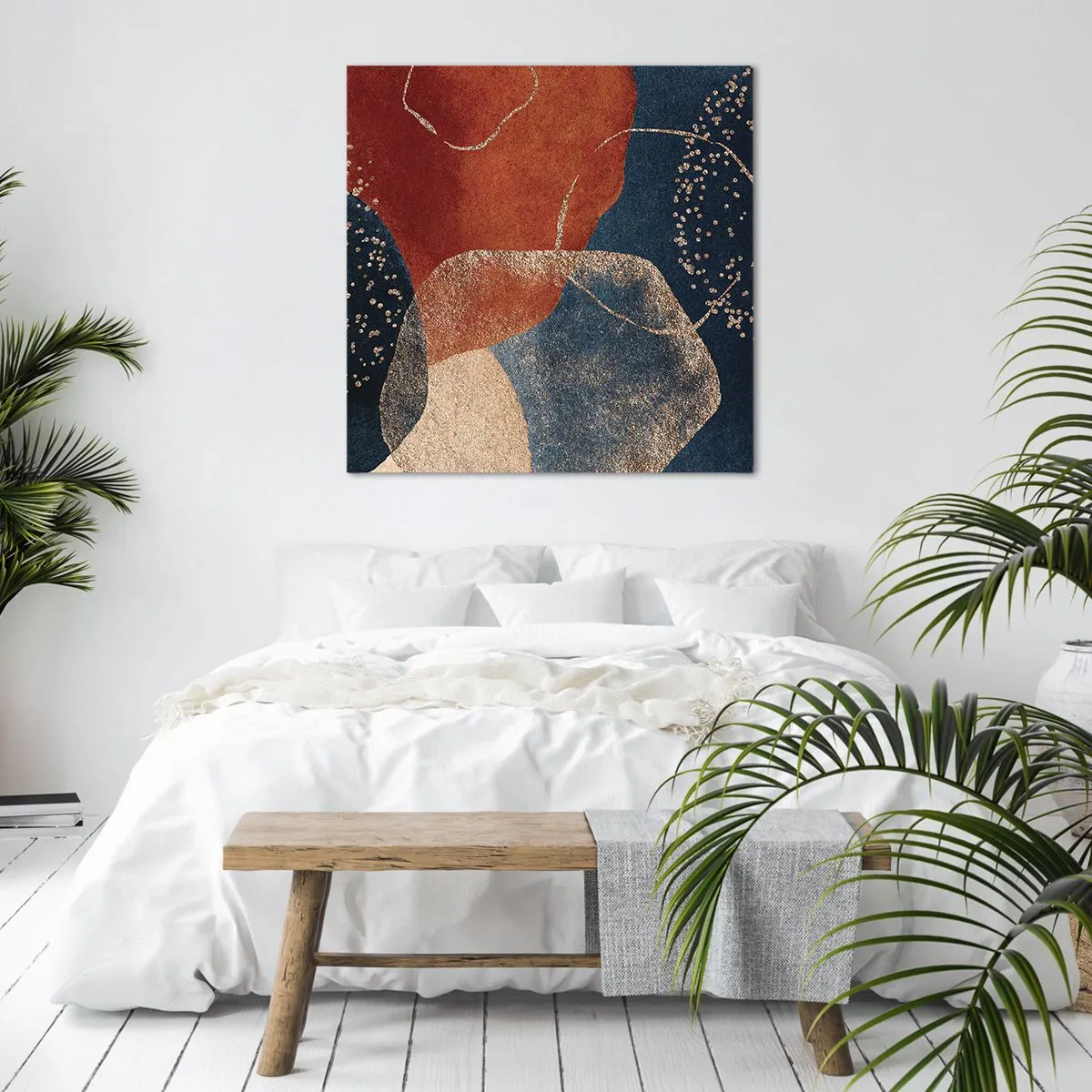 Lærredstryk - Billede på lærred - Lethed i tilværelsen - 50x50 cm