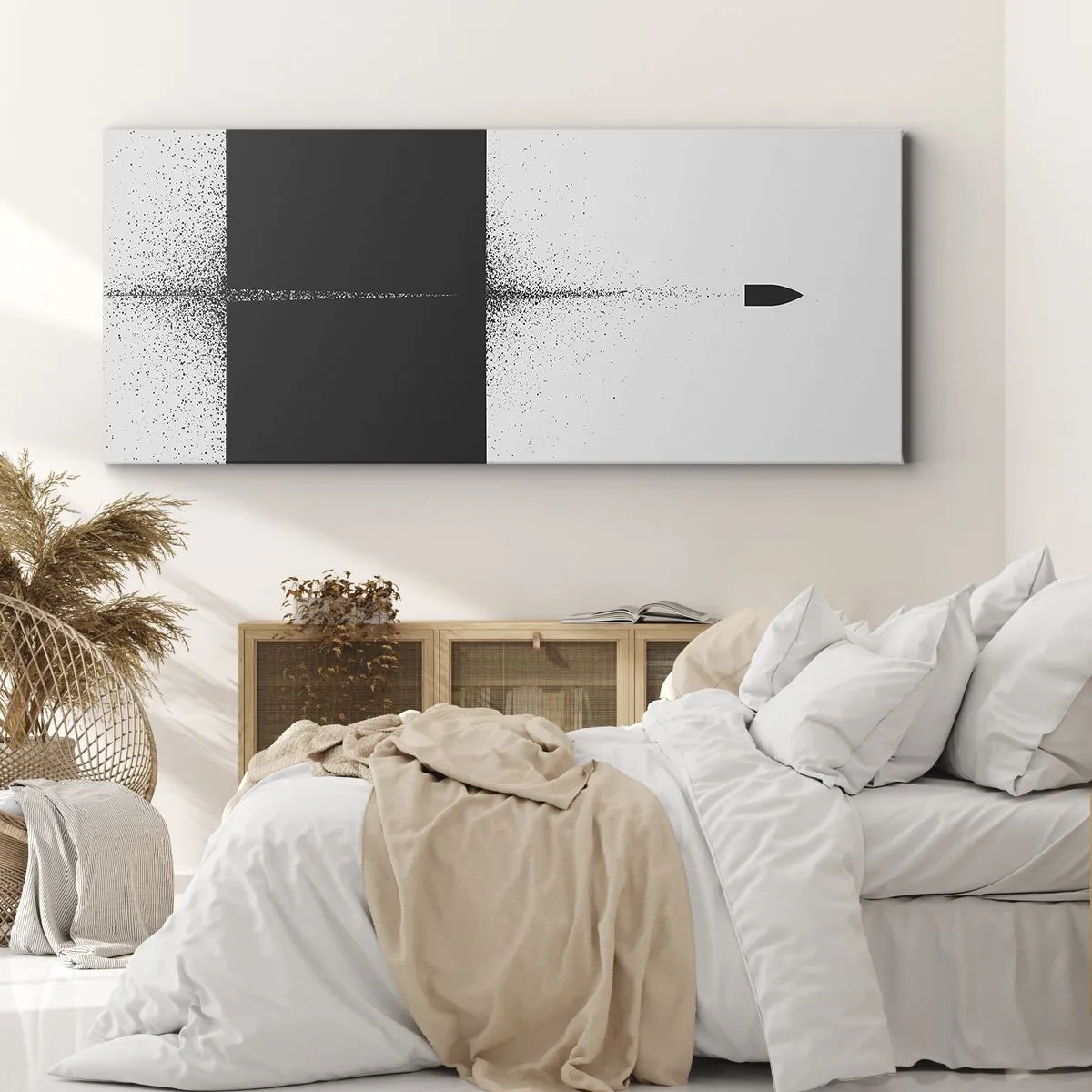 Lærredstryk - Billede på lærred - Lige til sagen - 100x40 cm